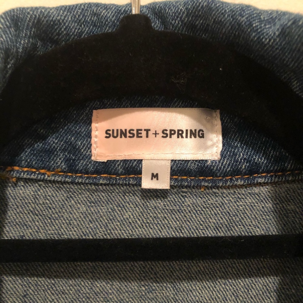 Sunset+Spring Cropped Denim Jacket - Picture 5 of 7